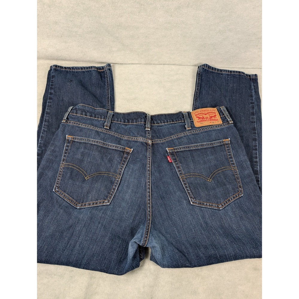 Levi's 541 Jeans Men's 38x30 Blue Denim Flex Pants Dark Wash